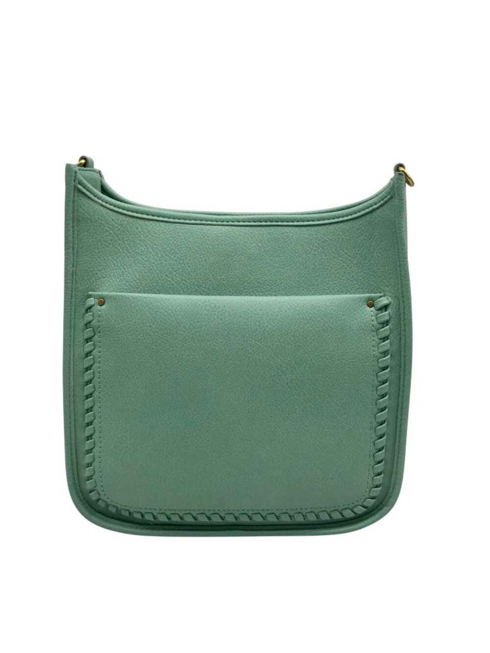 Style & Co Faux Leather Mint Sage Whipstitch Medium Crossbody Bag